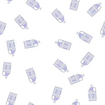 Resin bottle glyph seamless pattern イラスト素材