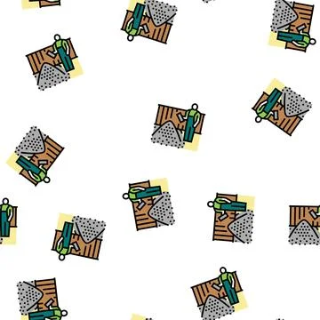 Resin bound surfaces vector seamless pattern Illustrazione stock