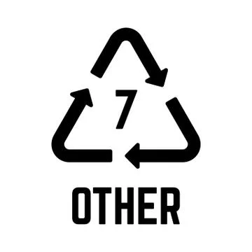 Resin identification code OTHER isolated on white Stock Illustration