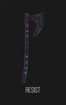 Resist abstract vector illustration Stock Illustration