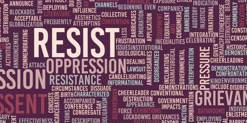 Resist Illustrazione stock