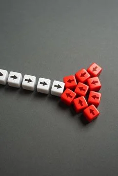 Resist the pressure. Suppress progress, ideas and initiatives. Stop work. Con Stock Photos