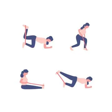 Resistance bands Illustrazione stock