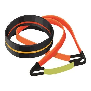 Resistance bands for strength training 스톡 일러스트