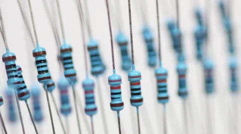 Resistance - Electronics - Components - bright temp 스톡 동영상 46643049