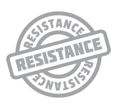 Resistance rubber stamp Stock Illustration
