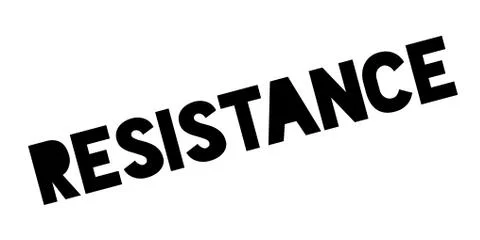 Resistance rubber stamp Stock Illustration