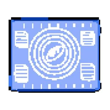 Resistant silicone baking mat pixel art vector illustration Stock Illustration