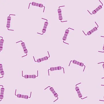 Resistor electrical engineer glyph seamless pattern イラスト素材