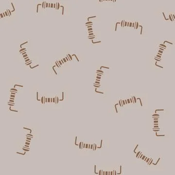 Resistor electrical engineer glyph vector seamless pattern Stock Illustration