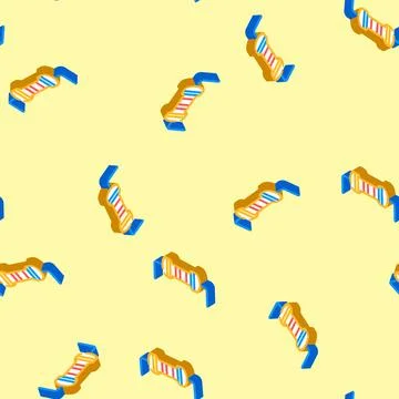 Resistor electrical engineer isometric icon seamless pattern Stock Illustration