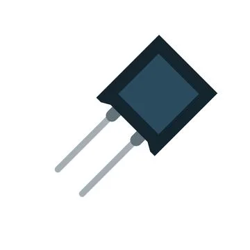 Resistor. Electrical engineering and electronics with two pins Stock Illustration