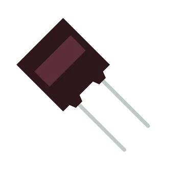 Resistor. Electrical engineering and electronics with two pins Stock Illustration