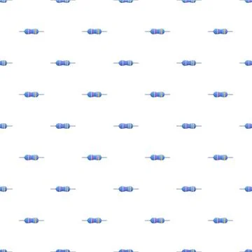 Resistor electronic component circuit pattern electricity 库存插图