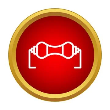 Resistor electronic component icon for current control Illustrazione stock
