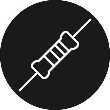 Resistor icon sign. Stock Illustration