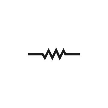 Resistor icon vector. Resistor symbol, resistor sign Stock Illustration