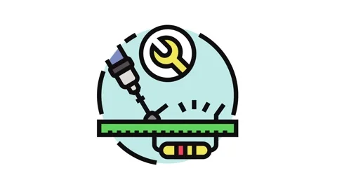 Resistor replacement electronics color icon animation Stock Footage 326106253
