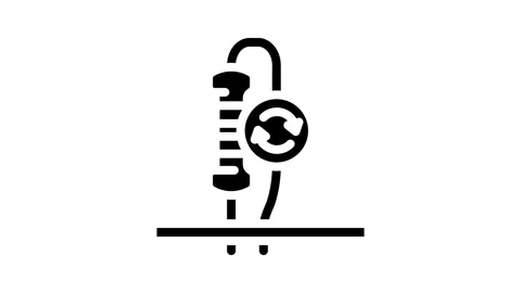 Resistor replacement electronics glyph icon animation Stock Footage 326743413