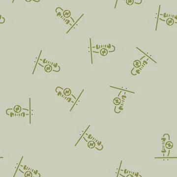 Resistor replacement electronics glyph vector seamless pattern Stock Illustration