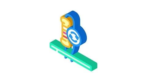 Resistor replacement electronics isometric icon animation Stock Footage 327290560