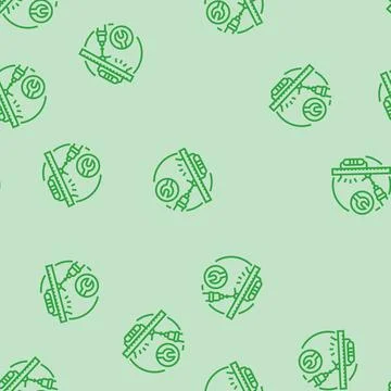 Resistor replacement electronics line seamless pattern Stockillustratie