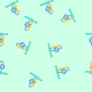 Resistor replacement electronics vector seamless pattern Stock Illustration