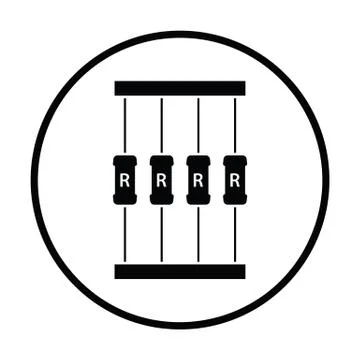 Resistor tape icon Stock-Illustration