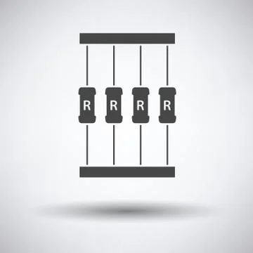 Resistor tape icon Illustrazione stock