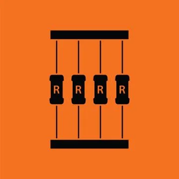 Resistor tape icon Stock-Illustration