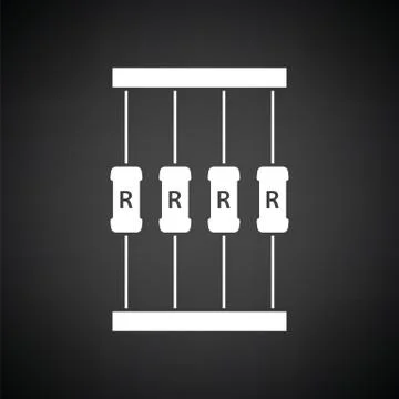 Resistor tape icon Stock-Illustration