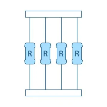 Resistor Tape Icon Stock Illustration