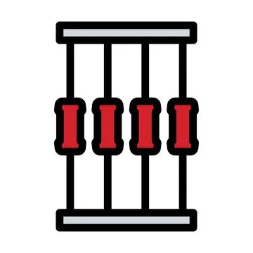 Resistor Tape Icon Illustrazione stock
