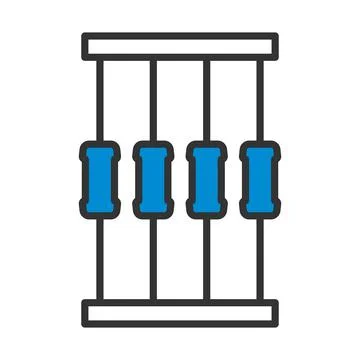 Resistor Tape Icon Stock-Illustration
