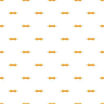 Resistors electronic components forming an electrical circuit pattern Stock Illustration