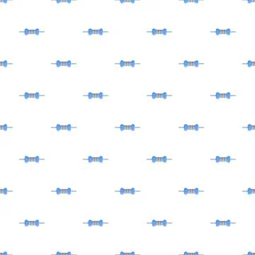 Resistors seamless pattern creating technology background 스톡 일러스트