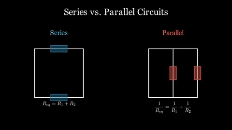 Resistors in series and parallel Stock Footage 333892805