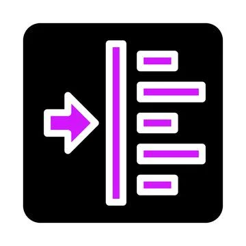 Resize, Arrange, or Adjust Text Layout Icon Stock Illustration