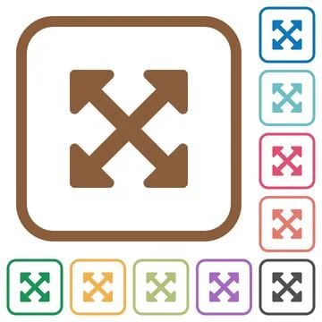 Resize full alt simple icons Stock Illustration