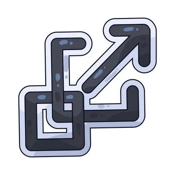 Resize illustration Illustrazione stock