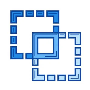 Resize image line icon. Stockillustratie