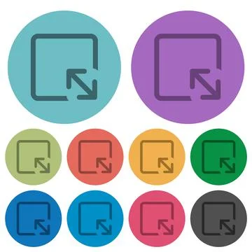 Resize object color darker flat icons イラスト素材