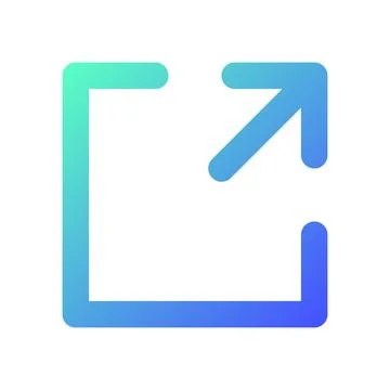 Resize pixel perfect gradient linear ui icon 스톡 일러스트