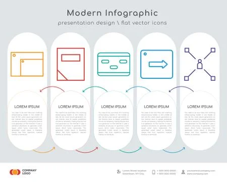 Resize window infographics design Stock Illustration