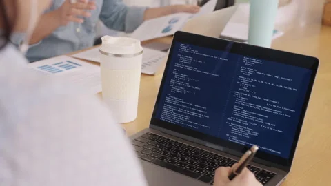 Reskill for new possible workforce developer digital transformation. Stock Footage 219837385