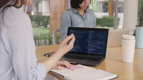 Reskill for new possible workforce developer digital transformation. Stock Footage 219837388