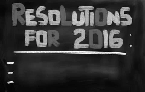 Resolution 2016 Concept Resolution 2016 Concept ,model released, Symbolfot... Foto stock