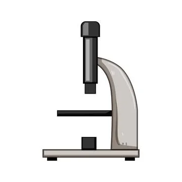 Resolution microscope cartoon vector illustration Illustrazione stock