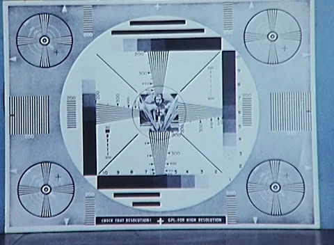 RESOLUTION TEST CHART (1970s) Stock Footage 169206093