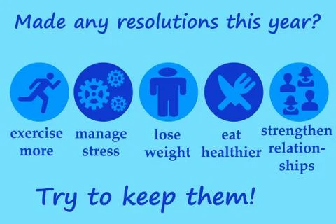 Resolutions Stock Illustration